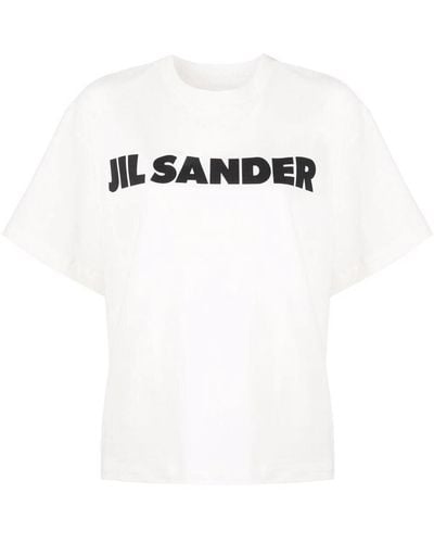 Jil Sander Cotton Logo T-shirt - White