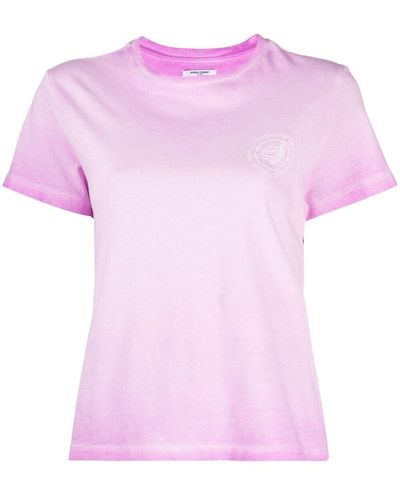 Opening Ceremony Logo-embroidered Cotton T-shirt - Pink
