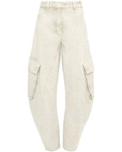 JW Anderson Twisted Cargo Pants - White