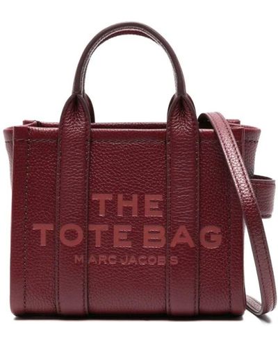 Marc Jacobs Borsa tote mini The Leather - Rosso