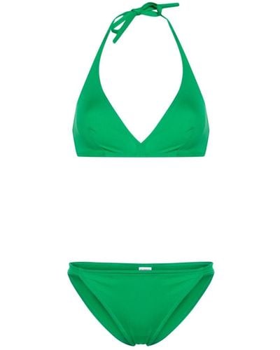 Eres Gang Halterneck Bikini Set - Green