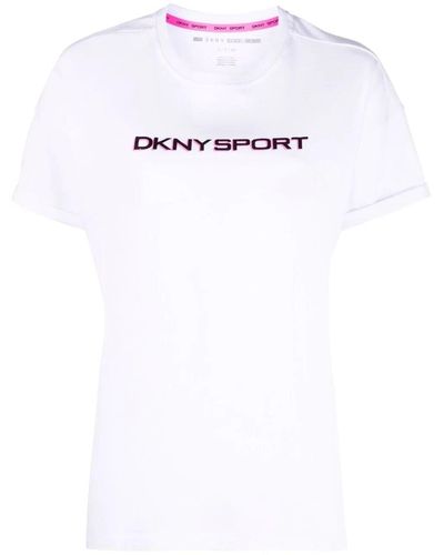 DKNY Chest-logo Crewneck T-shirt - White
