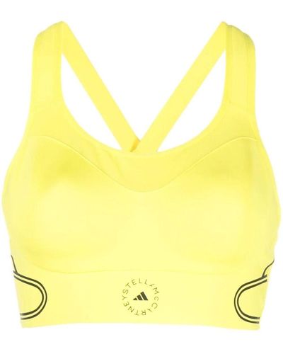 adidas By Stella McCartney Truepace Running Sports Bra - Yellow
