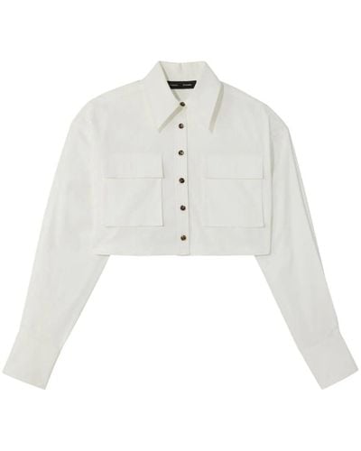 Proenza Schouler Camicia crop - Bianco