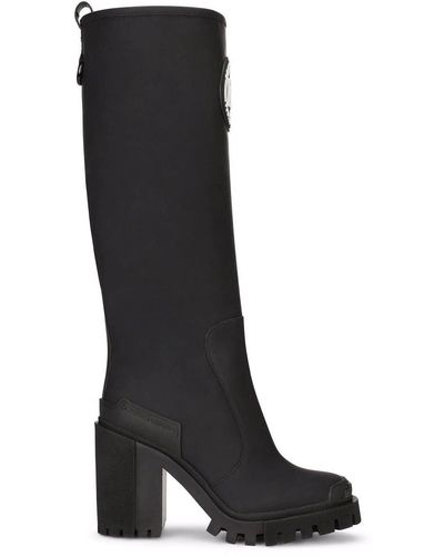 Dolce & Gabbana Chunky Knee-length Boots - Black