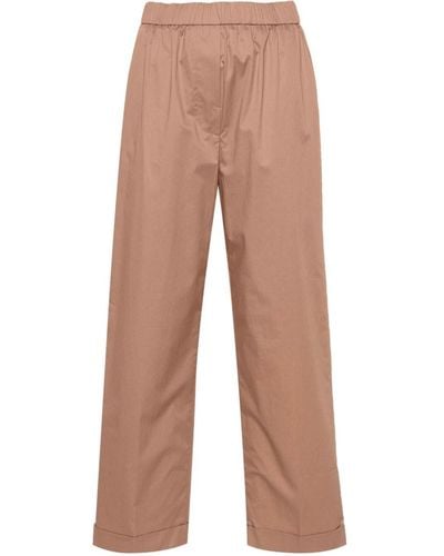 Peserico High-waist Tailored Pants - Natural