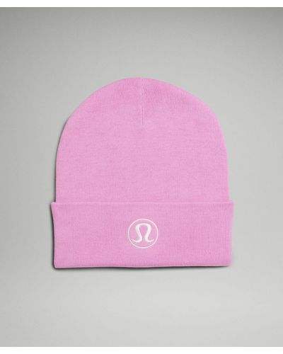 lululemon Warm Revelation Beanie Hat - Colour Pink - Size L/xl