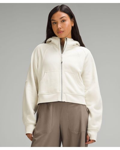 lululemon Scuba Oversized Full-zip Hoodie - Color White - Size M/l - Natural
