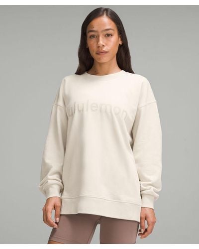 lululemon – Perfectly Oversized Crew Sweatshirt Graphic – – - Natural