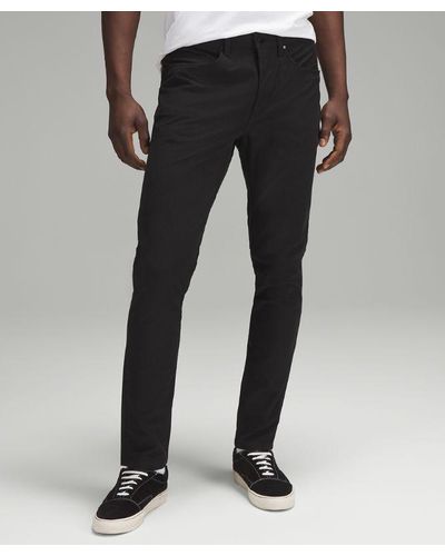 lululemon Abc Slim-fit 5 Pocket Trousers 34"l Utilitech - Colour Black - Size 28
