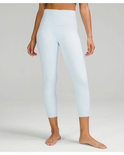 lululemon Align High-rise Pants - 25" - Color Blue/pastel - Size 18 - White
