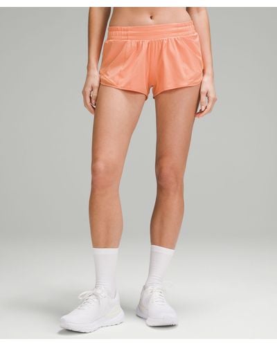 lululemon Hotty Hot Low-rise Lined Shorts 2.5" - Orange