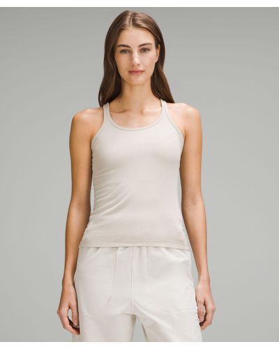 lululemon athletica Hold Tight Cropped Tank Top - Color White - Size 14