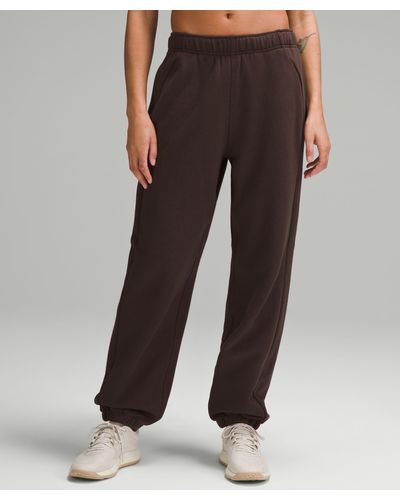 lululemon Scuba Mid-rise Oversized Sweatpants Regular - Color Brown - Size L
