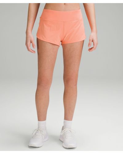 lululemon Speed Up Low-rise Lined Shorts 2.5" - Orange