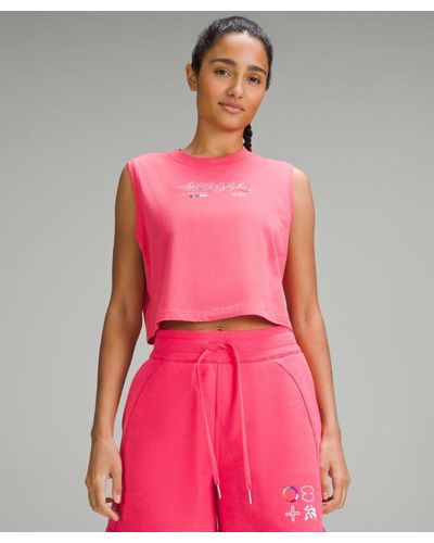lululemon – All Yours Cropped Tank Top Pride – – - Pink