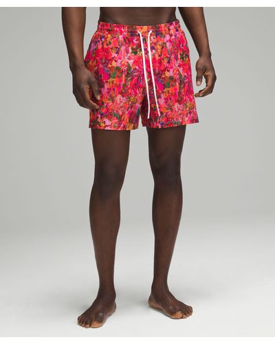 lululemon Pool Shorts 5" Linerless - Red