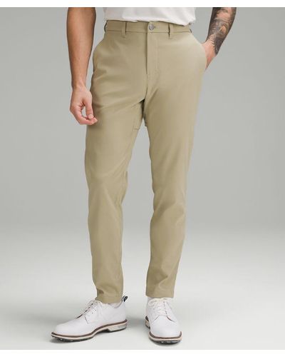lululemon Abc Slim-fit Golf Trousers 32"l - Natural