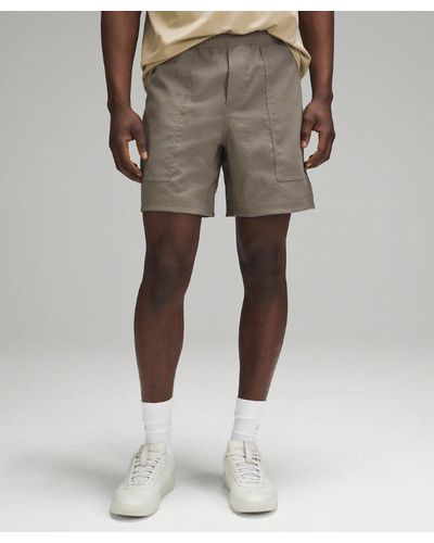lululemon Relaxed-fit Pull-on Shorts 7" Light Woven - Natural