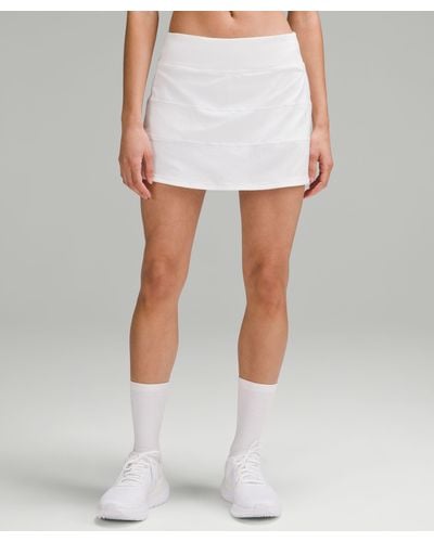 lululemon Pace Rival Mid-rise Skirt - Color White - Size 14