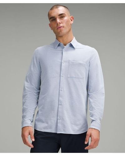 lululemon – Commission Long-Sleeve Shirt Oxford – //Pastel – - Grey