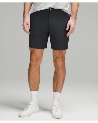 lululemon Abc Classic-fit Shorts Warpstreme - 7" - Colour Black - Size 28 - Blue