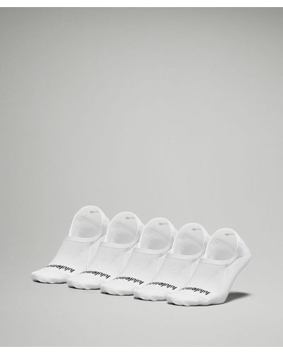 lululemon Daily Stride Comfort No-show Socks 5 Pack - Color White - Size L