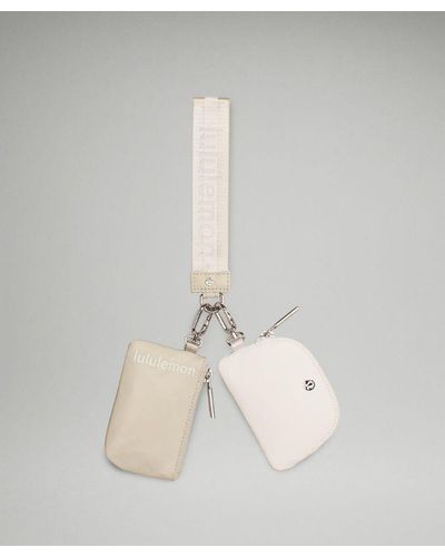 lululemon – Dual Pouch Wristlet Bag Wordmark – - White