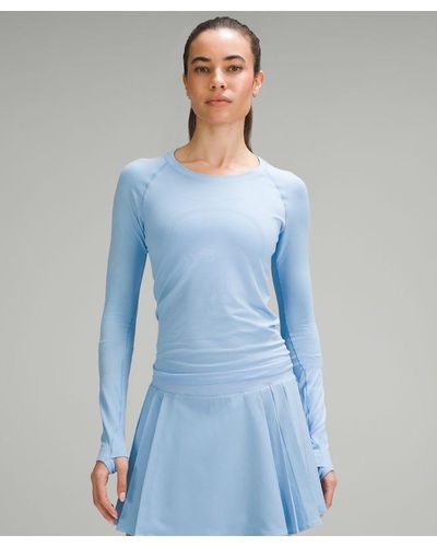 lululemon – Swiftly Tech Long-Sleeve Shirt 2.0 Race Length – – - Blue