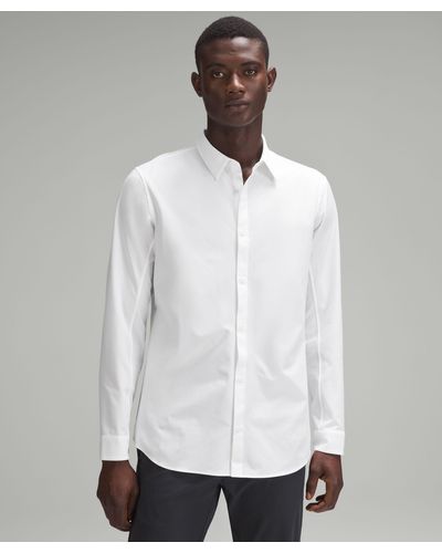 lululemon New Venture Slim-fit Long-sleeve Shirt - Color White - Size 3xl