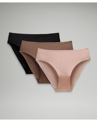 lululemon – Invisiwear Mid-Rise Bikini Underwear Performance Lace 3 Pack – / – - Multicolor