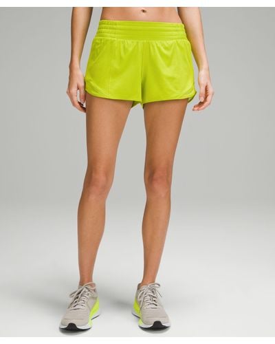 lululemon Hotty Hot High-rise Lined Shorts 2.5" - Yellow
