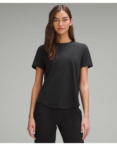 lululemon Love Curved-hem Crewneck T-shirt - Color Black - Size 4