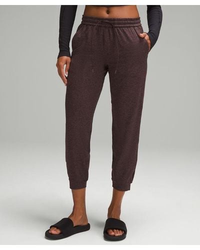 lululemon Soft Jersey Classic-fit Mid-rise Joggers - Brown