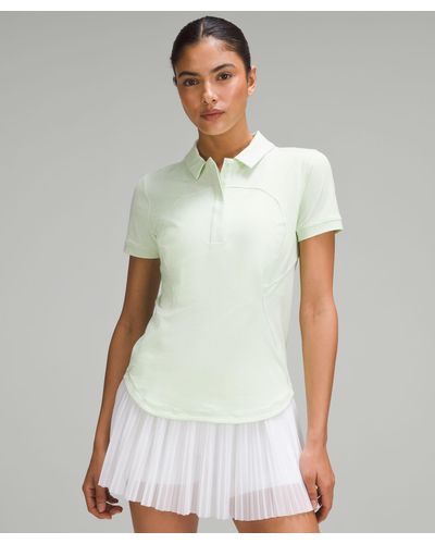 lululemon Quick-drying Short-sleeve Polo Shirt Curved Hem - White