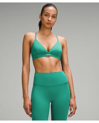 lululemon – License To Train Triangle Sports Bra Light Support, A/B Cup – – - Green