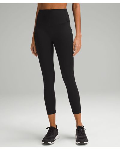lululemon All The Right Places High-rise Drawcord Waist Crop Leggings - 23" - Color Black - Size 0