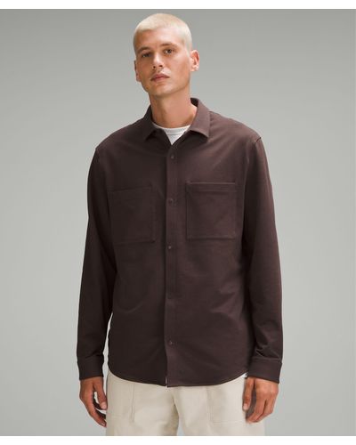 lululemon Soft Knit Overshirt French Terry - Brown
