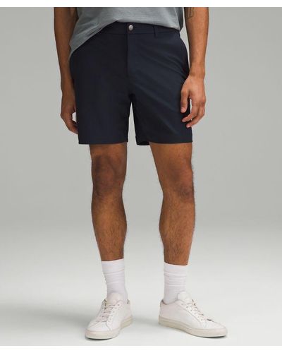 lululemon Abc Classic-fit Shorts Warpstreme - 7" - Colour Blue - Size 28
