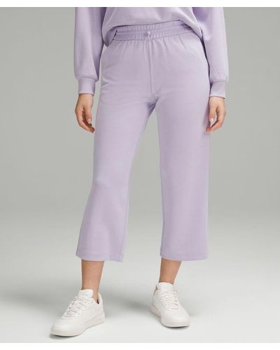 lululemon Softstreme High-rise Straight-leg Cropped Trousers - Purple