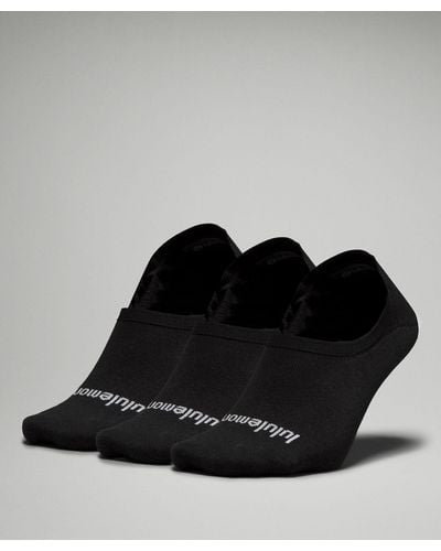 lululemon Daily Stride Comfort No-show Socks 3 Pack - Color Black - Size L