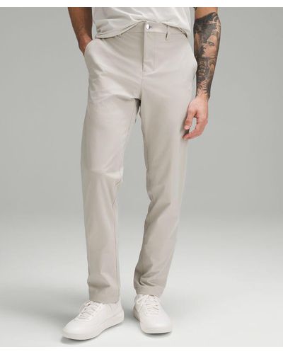 lululemon Abc Classic-fit Trousers 28"l Warpstreme - Natural