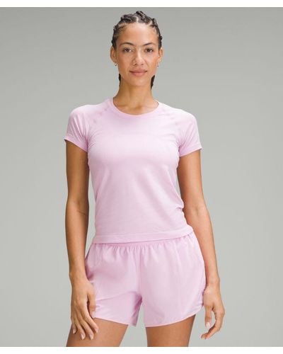 lululemon – Swiftly Tech Short-Sleeve Shirt 2.0 Race Length – – - Pink