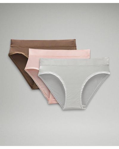 lululemon – Underease Mid-Rise Bikini Underwear 3 Pack – // – - Grey