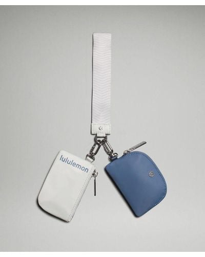 lululemon – Dual Pouch Wristlet Bag – - Blue