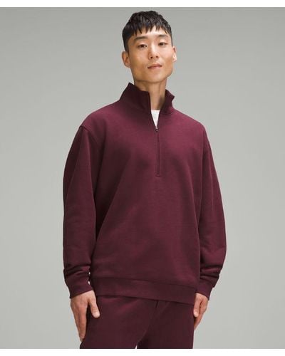 lululemon Lunar New Year Steady State Half Zip Sweatshirt - Colour Burgundy/red - Size L