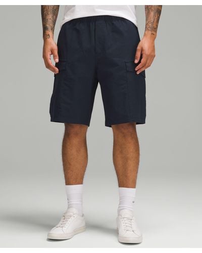 lululemon Stretch Cotton Versatwill Cargo Pocket Shorts 10" - Blue