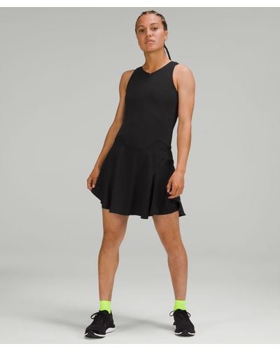 lululemon Everlux Short-lined Tennis Tank Top Dress 6" - Black