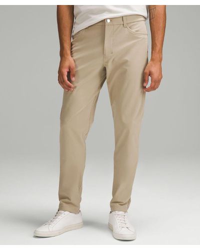 lululemon Abc Slim-fit 5 Pocket Trousers 34"l Warpstreme - Natural