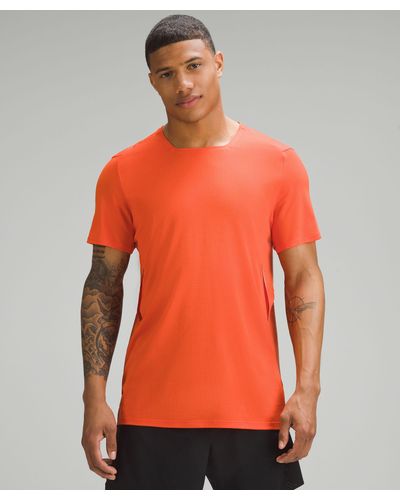 lululemon Fast And Free Short-sleeve Shirt - Orange